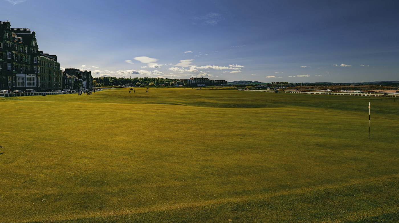 The links and Old Course Hotel in St Andrews, Scotland.